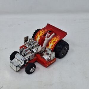 Matchbox Vintage 1987 Super Chargers Hot Stuff Red Tractor Puller Die Cast Car